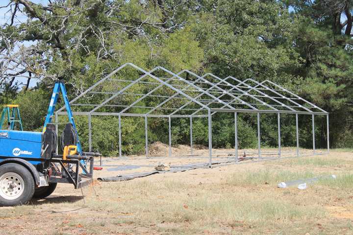 Work started on the new horticulture classs greenhouse this fall and is expected to be done this month. The class will grow vegetables for the nutrition classes to use as well as flowers to sell. 
