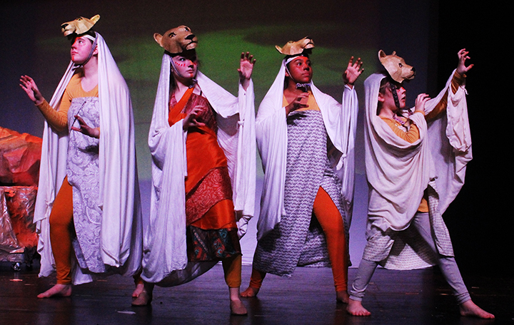 The cast of The Lion King included students from all four campuses. 
