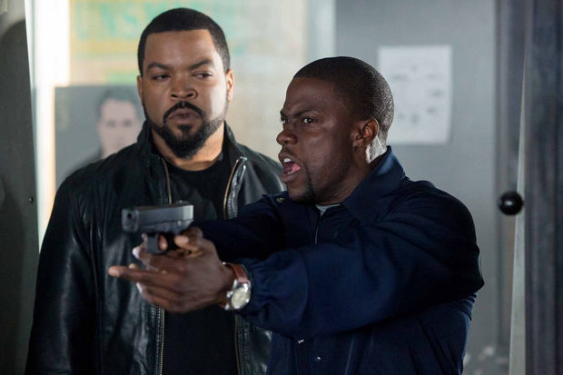 Kevin Hart tries to impress his future brother-in-law, Ice Cube, in Ride Along.