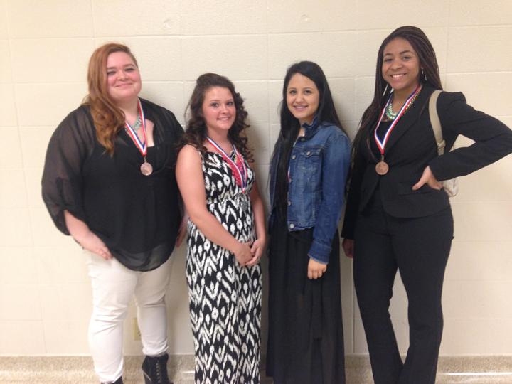 Students winning individual awards at bi-district were Katelyn Cannon, Honorable Mention All-Star Cast, Kayla Hutchins, All-Star Cast, Karina Sotelo, All-Star Crew, and Erykah Anderson, Honorbale Mention All-Star Cast.