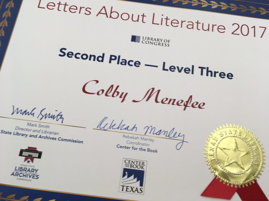 Buffalo student places second in state writing contest