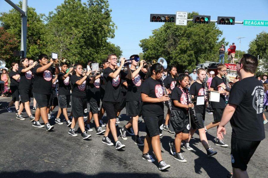 Band marches at WestFest