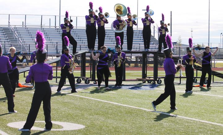 Band competes at invitational contest to prep for regionals