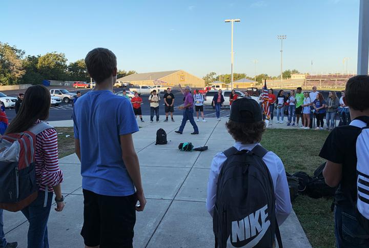 Students gather at See you at the Pole 2019
