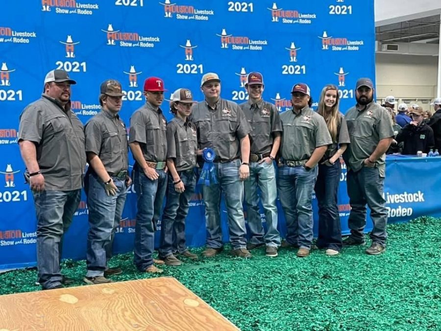 The Ag Mech team made it to the backdrop, one of their major goals with their trailer builds this year. They will compete next at the Leon County Livestock Show next month.