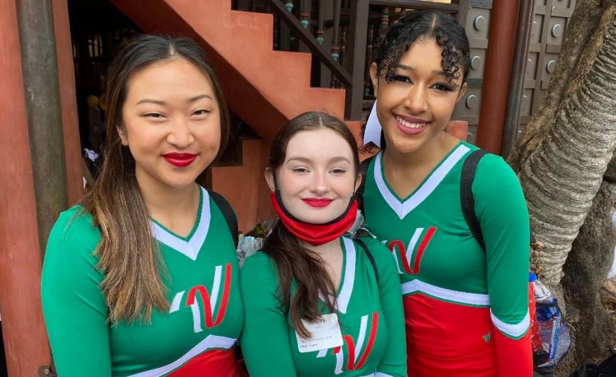 Cheerleaders perform at Disney as part of UCE All American squad