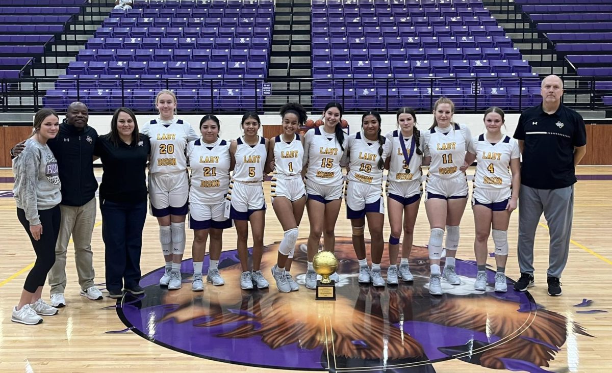 The Lady Bison won the Christmas Shootout. 