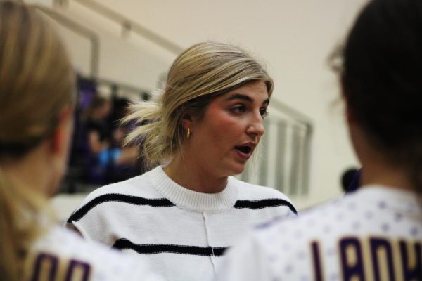 Coach Braelynn Harris Taylor joined the Lady Bison staff this season after graduating from Texas State University in May. She joins her parents, head Lady Bison coach Judith Harris and Assistant Principal Clayton Harris at the high school campus. 