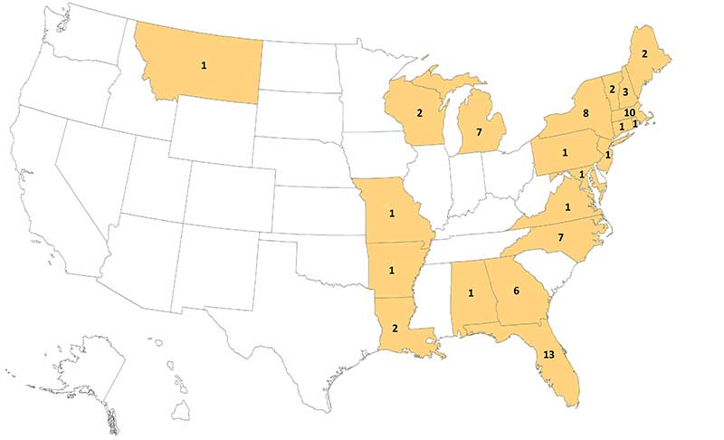 Rising cases of Eastern Equine Encephalitis reported on the East Coast