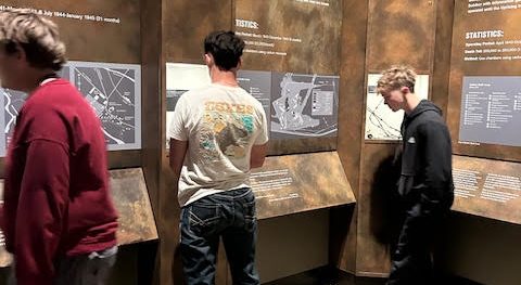 Freshmen students traveled to Dallas to visit the Holocaust Museum there. 